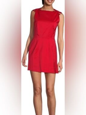 Lilly Sisto for Gianni Bini Red Bow Mini Dress